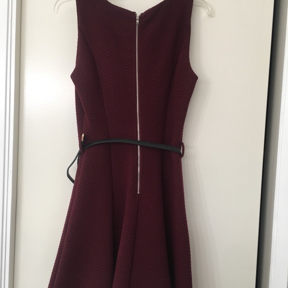 YA Los Angeles. Burgundy fit and flare dress. Great condition. Medium - Picture 6 of 11